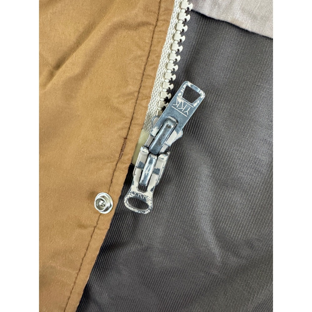 Jansport Gore Tex Hooded Jacket Tan Brown Mens Size Small Made in USA - Picture 7 of 16